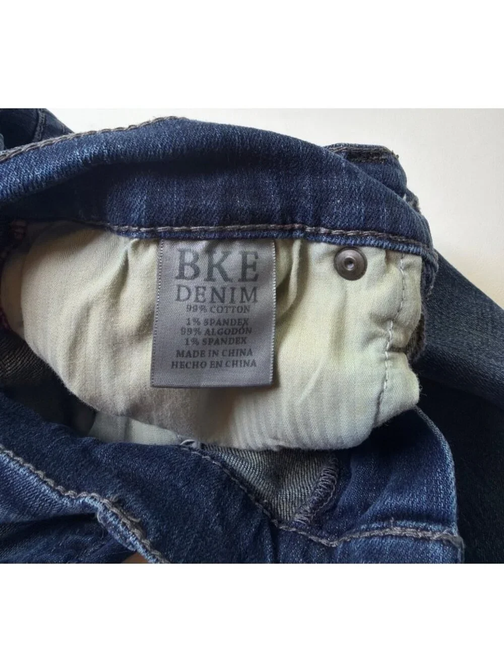 BKE AARON Jeans Men’s Size 25R Straight Slim Leg Dark Wash Stretch Whiskering